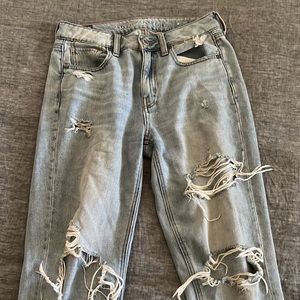 AE High-rise distressed jeans